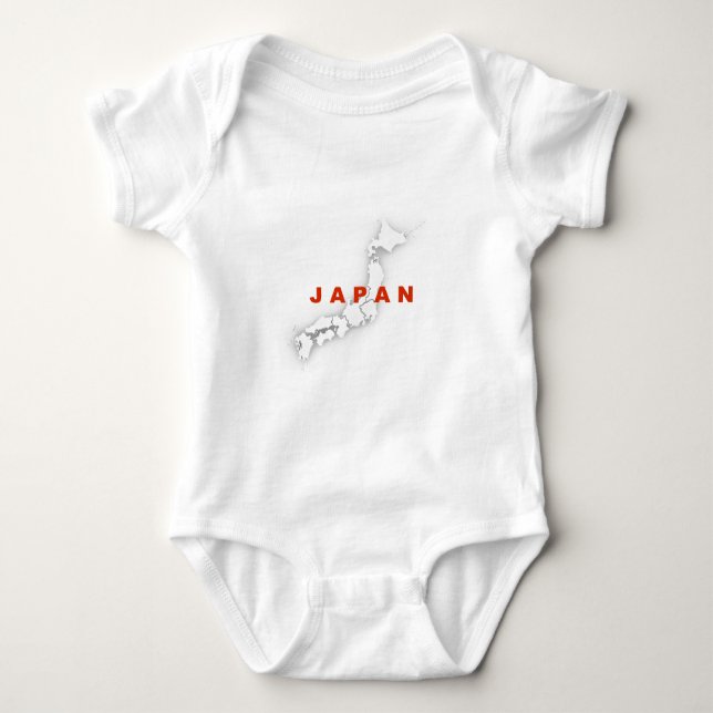 Japanische Kontur Baby Strampler (Vorderseite)