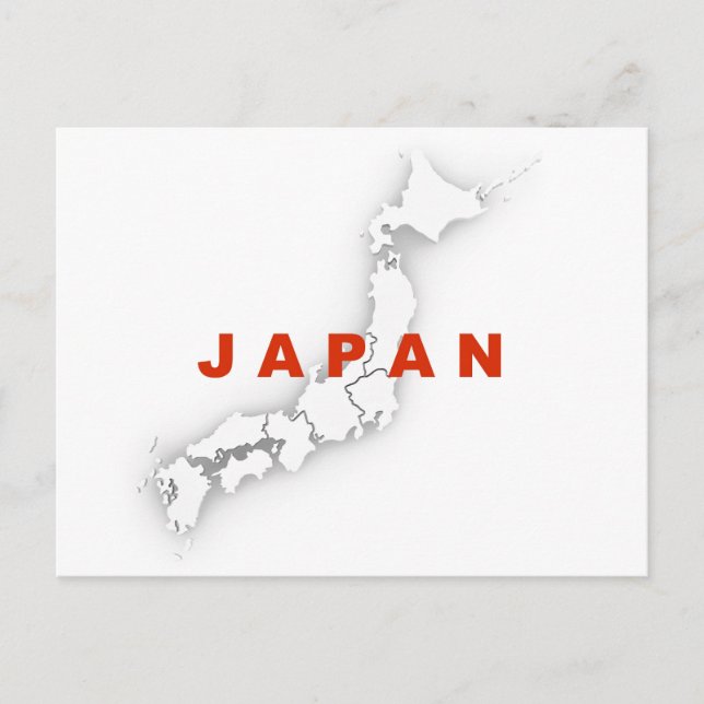 Japanische Kontur Postkarte (Vorderseite)