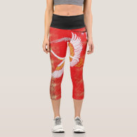 Japanische Kran-Sonne Japanische Sakura Leggings C