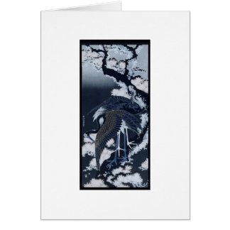 Japanische Kräne, die C. 1832-33 malen
