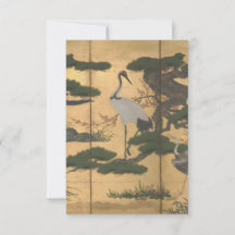 Japanische Krane Gold "Four Seasons" Klassische Ku