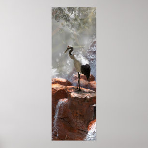 Japanische Krane "Langlebigkeit" Poster