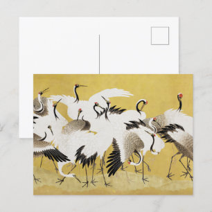 Japanische Krane Vintag Bird Classic Postkarte