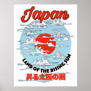Japanische Kranvögel Poster