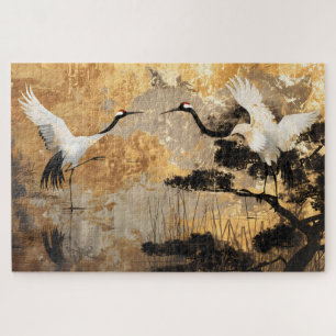 Japanische Kranvögel Puzzle