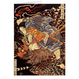 Japanische Krieger- und Dämonenvogel