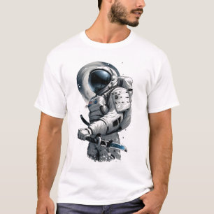 Japanische Kriegerin im Astronauten-Anzug-T - Shir T-Shirt