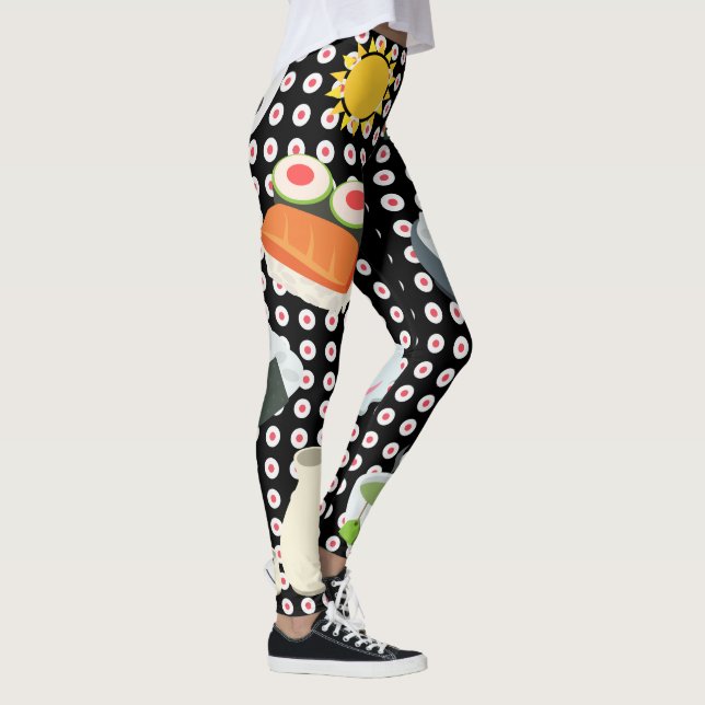 Japanische Kultur Emojis Leggings (Rechts)