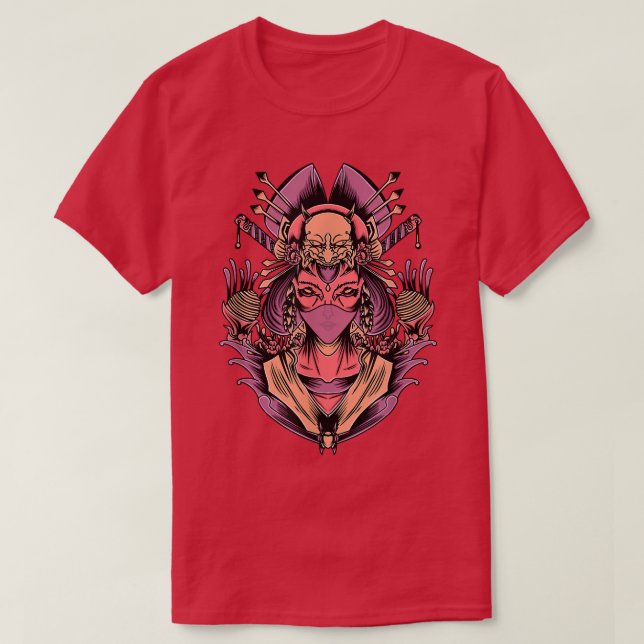 Japanische Kultur Geisha zweite Syndikat Japans Kr T-Shirt (Design vorne)