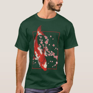 Japanische Kultur Sakura Kirschblüte Taisho Sank T-Shirt