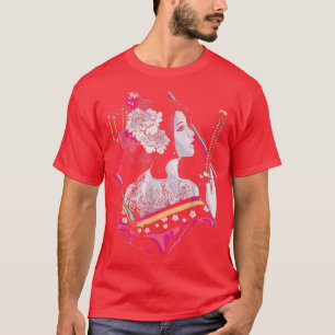 Japanische Kultur Samurai Cherry Blossom Sakura Ge T-Shirt