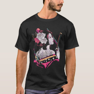 Japanische Kultur Samurai Cherry Blossom Sakura T-Shirt