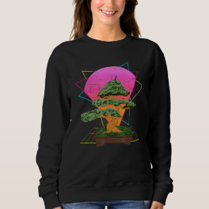 Japanische Kulturästhesie Zen Vaporwave Bonsai Tr Sweatshirt