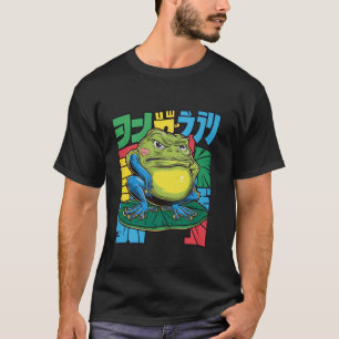Japanische Kunst Grumpy Frog Japanisch. Froschlieb T-Shirt