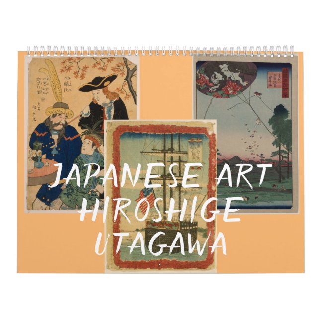 Japanische Kunst - Hiroshige Utagawa Kalender (Titelbild)