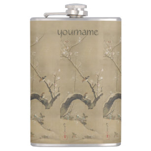 Japanische Kunst individuell gestaltete Flasche Flachmann