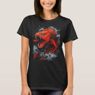 Japanische Kunst kämpft gegen den Riesenkarpfen Co T-Shirt