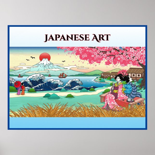 Japanische Kunst Poster (Vorne)
