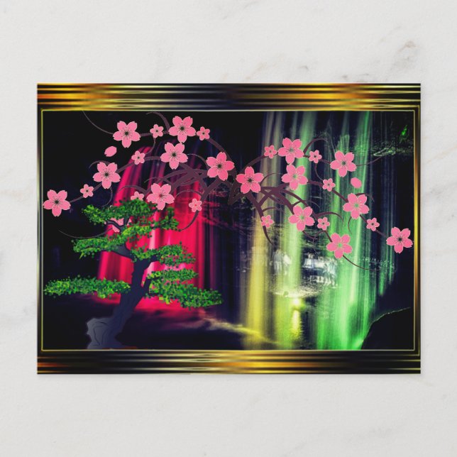 Japanische Kunst Postkarte (Vorderseite)