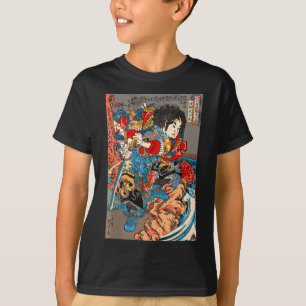 Japanische Kunst Samurai ästhetische Grafik T-Shirt