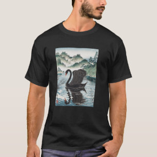 Japanische Kunst Schwarzer Schwan Kyosai Vintage J T-Shirt