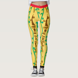JAPANISCHE KÜNSTLERIN KORIN PRINTED LEGGINGS YELLO