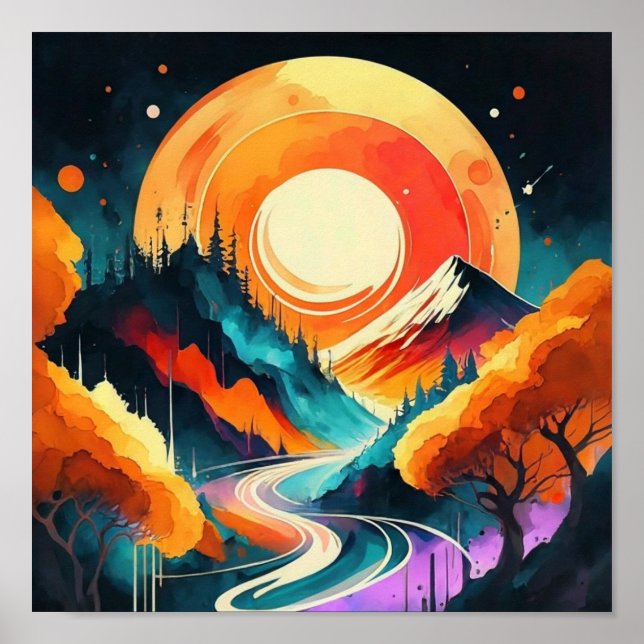 japanische Kunststraße Poster (Vorne)