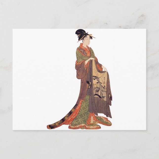 Japanische Lady Postkarte (Vorderseite)