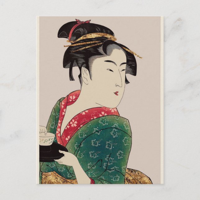Japanische Lady, Postkarte (Vorderseite)