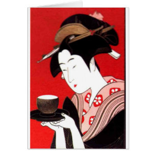 Japanische Lady Tea Bewirtung der Zeremonie Kunstd