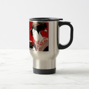 Japanische Lady Tea Bewirtung der Zeremonie Kunstd Reisebecher