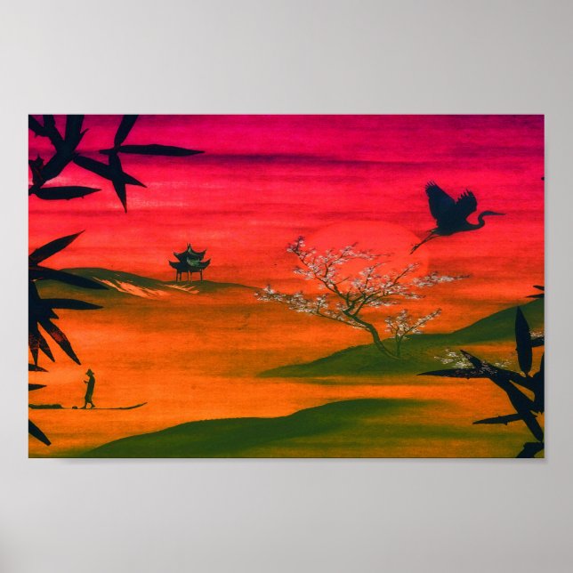 JAPANISCHE LANDSCAPE ART POSTER (Vorne)