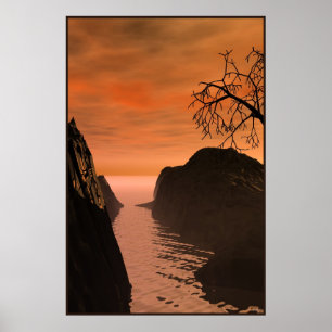 Japanische Landschaft 12-216-1 Poster