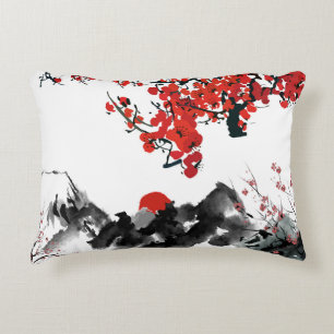 Japanische Landschaft Akzent Pillow Dekokissen