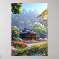Japanische Landschaft Zuhause