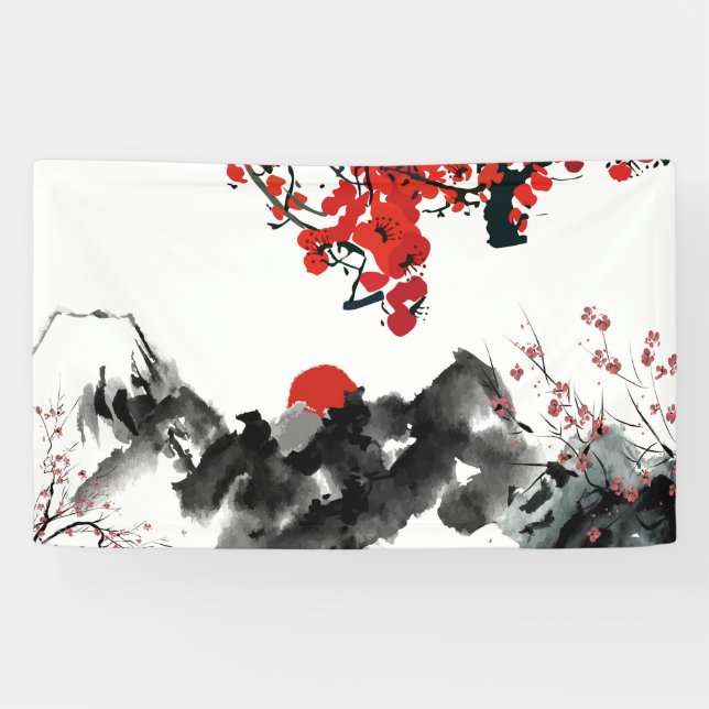Japanische Landschaftsbanner Banner (Horizontal)