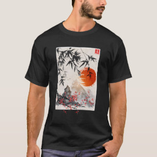 Japanische Landschaftskultur Sakura Cherry Blossom T-Shirt