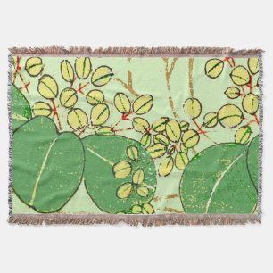 Japanische Leaf Floral Botanisches Kunstmuster Decke