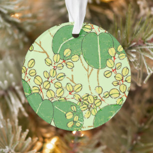 Japanische Leaf Floral Botanisches Kunstmuster Ornament