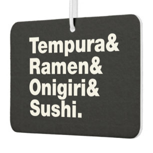 japanische Lebensmittel Tempura & Ramen & Onigiri Autolufterfrischer