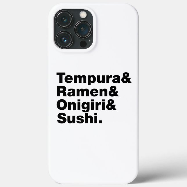 japanische Lebensmittel Tempura & Ramen & Onigiri  Case-Mate iPhone Hülle (Rückseite)