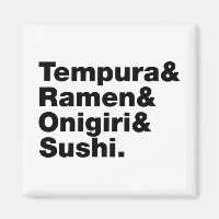japanische Lebensmittel Tempura & Ramen & Onigiri 