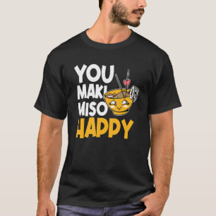 Japanische Lebensmittelmarke und Miso T-Shirt