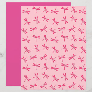 Japanische Libellenmuster, Light Coral Pink