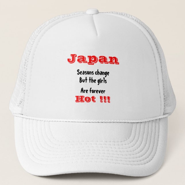 japanische Mädchen Truckerkappe (Vorderseite)