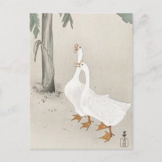 Japanische Malerei von Ohara Koson, vintage 小原古邨の日 Postkarte