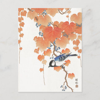 Japanische Malerei von Ohara Koson, Vintage, 小原古邨の Postkarte