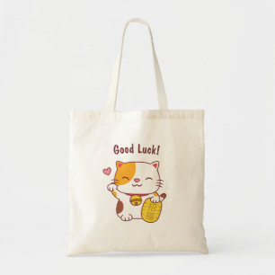 Japanische Maneki Neko Glückskatze Kritzelei Tragetasche