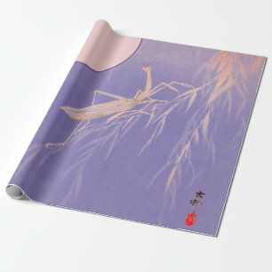 JAPANISCHE MANTIS BETREFFEND DAS MONDREHBUCH GESCHENKPAPIER