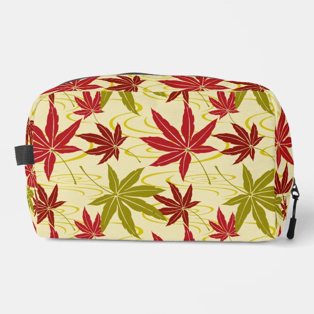 JAPANISCHE MAPLE PATTER IN CREME WASCHBEUTEL (Vorderseite)